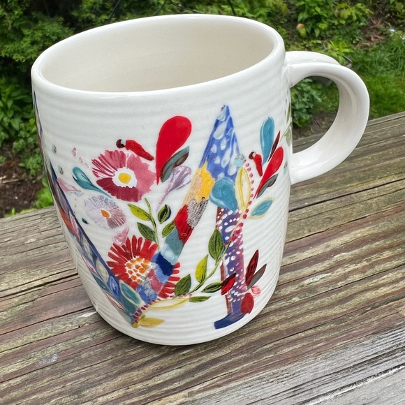 Starla M. Halfmann Mug Letter M Floral 4” Height - Picture 8 of 11